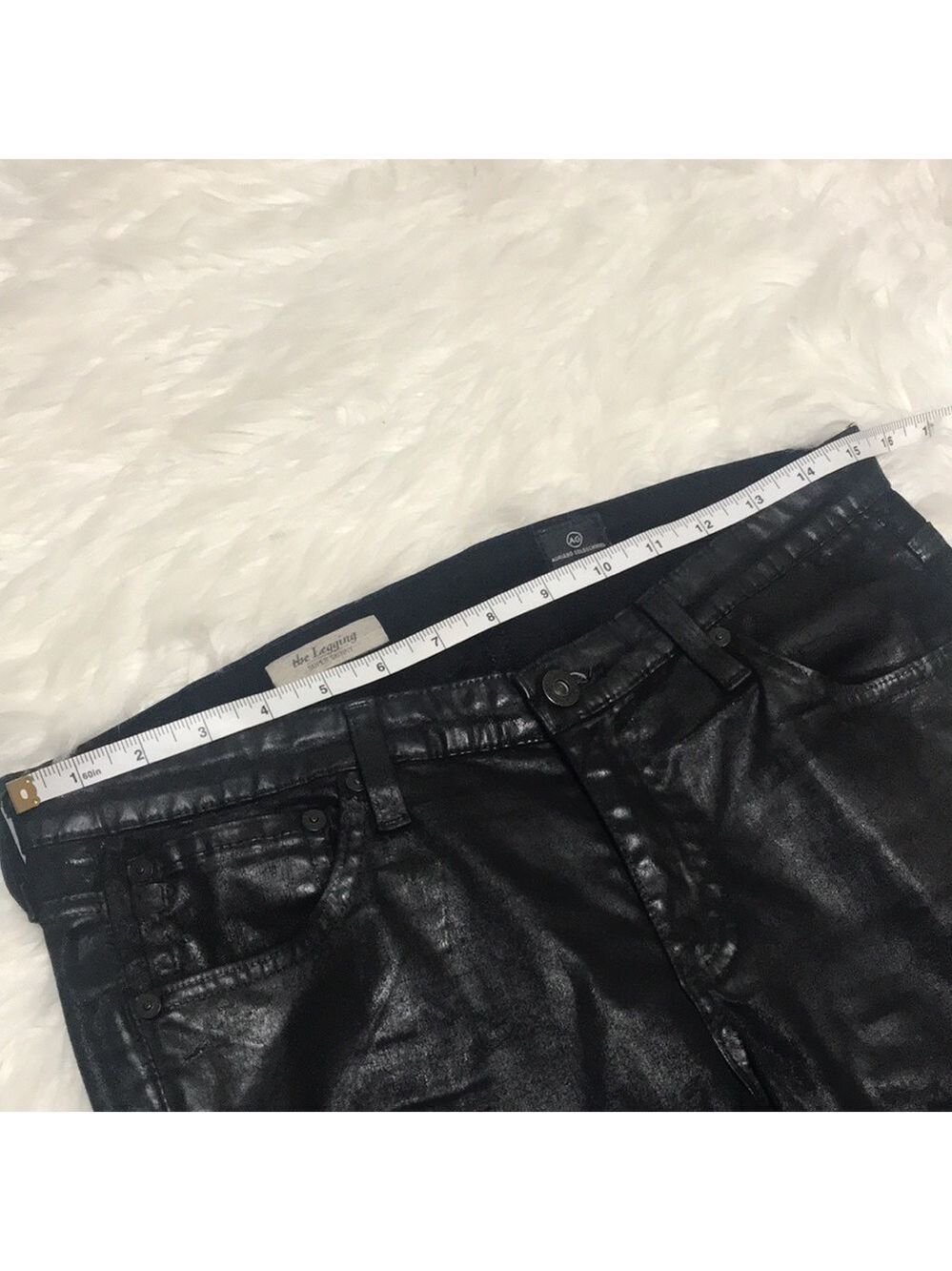 AG Leatherette The Vintage Legging Ankle Jean Size 30R - Picture 6 of 13